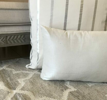 Silver Shimmer Lumber Cushion - Image 4